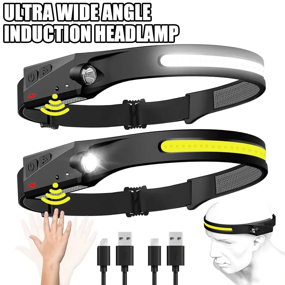 Running Headlamp Led - Linterna frontal LED COB con sensor