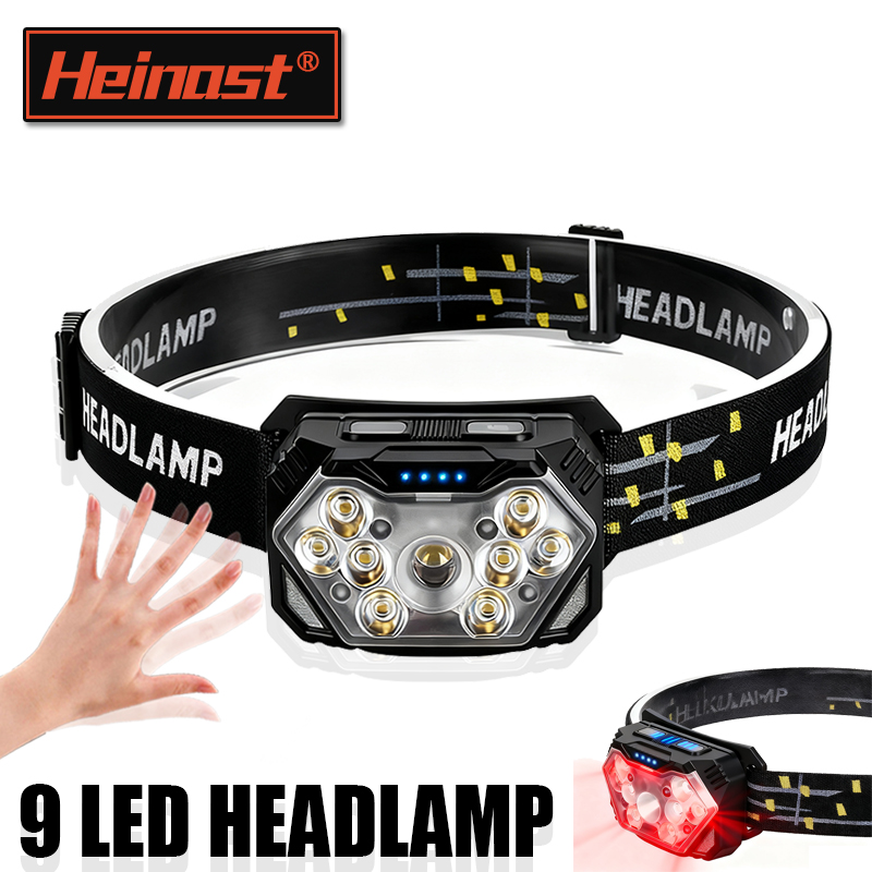 Running Headlamp Led - Faro LED ultrabrillante con luz roja,