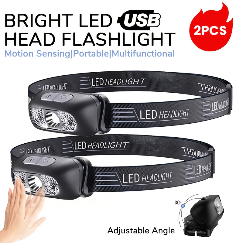 Running Headlamp Led - Linterna frontal recargable por USB de