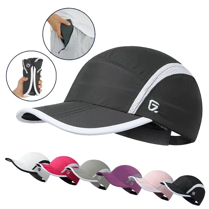 Running Gear Hat - GADIEMKENSD gorra deportiva plegable para mujer,