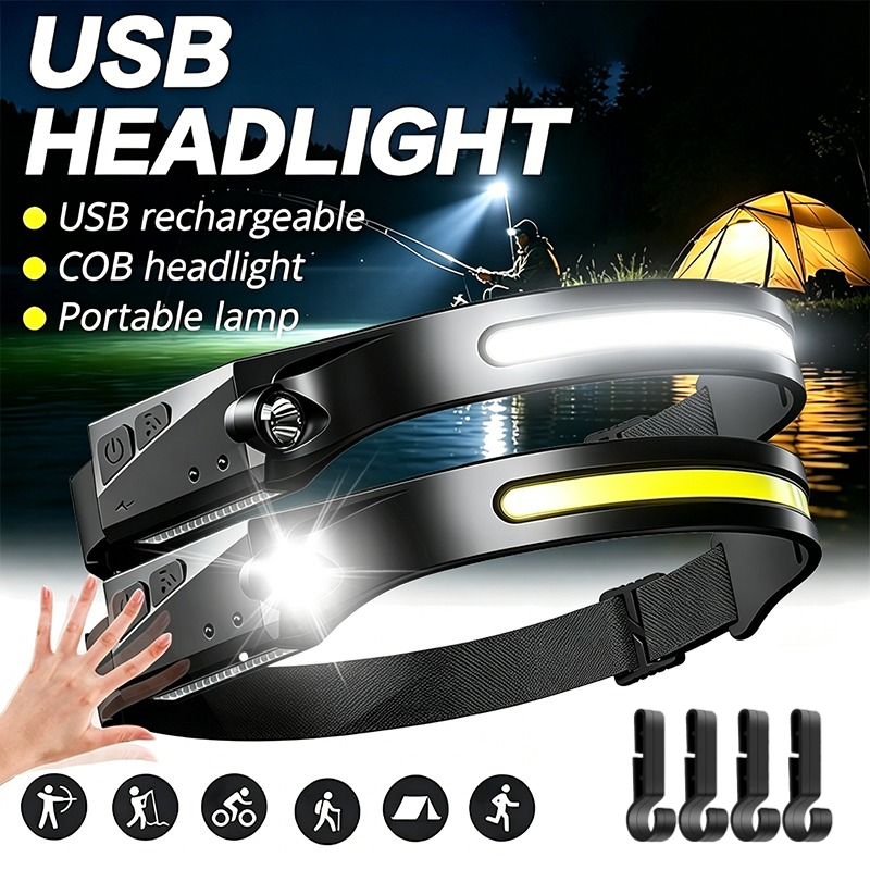 Running Headlamp Led - Linterna frontal LED recargable por USB