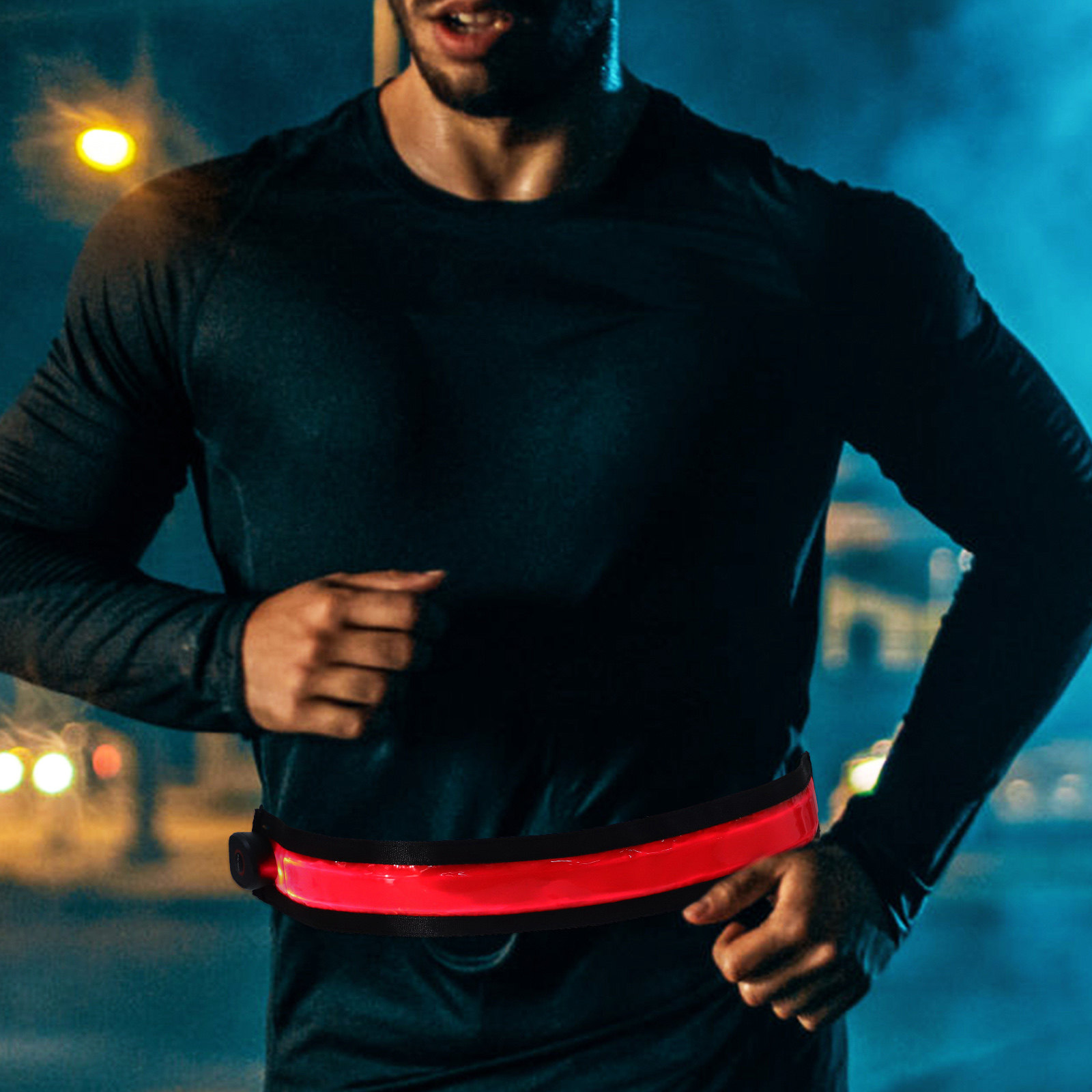 2 Cinturones de Luz LED Recarg - Running Visibility Gear reseña y precio